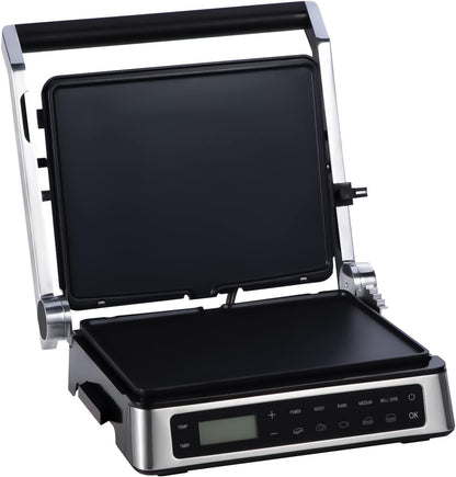 Grill Master Pro - Panini Press Grill, Electric Grill, Electric Griddle, Panini Grill, Indoor Smokeless Contact Grill with Smart Touch Screen Pre-programmed Settings