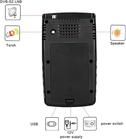 WS-6916 DVB-S2/S Sat Finder Satellite Receiver Satellite Signal Finder Meter for Dish Network Directv