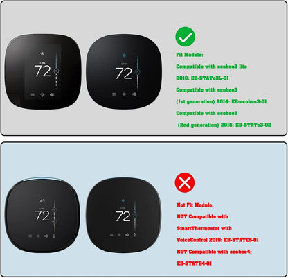 LT Easiyl Wall Plate Soft Silicone Wall Bracket Compatible with Ecobee3 Lite Compatible with Ecobee3 Smart Thermostat for Wall Plate Trim Wall Coverage