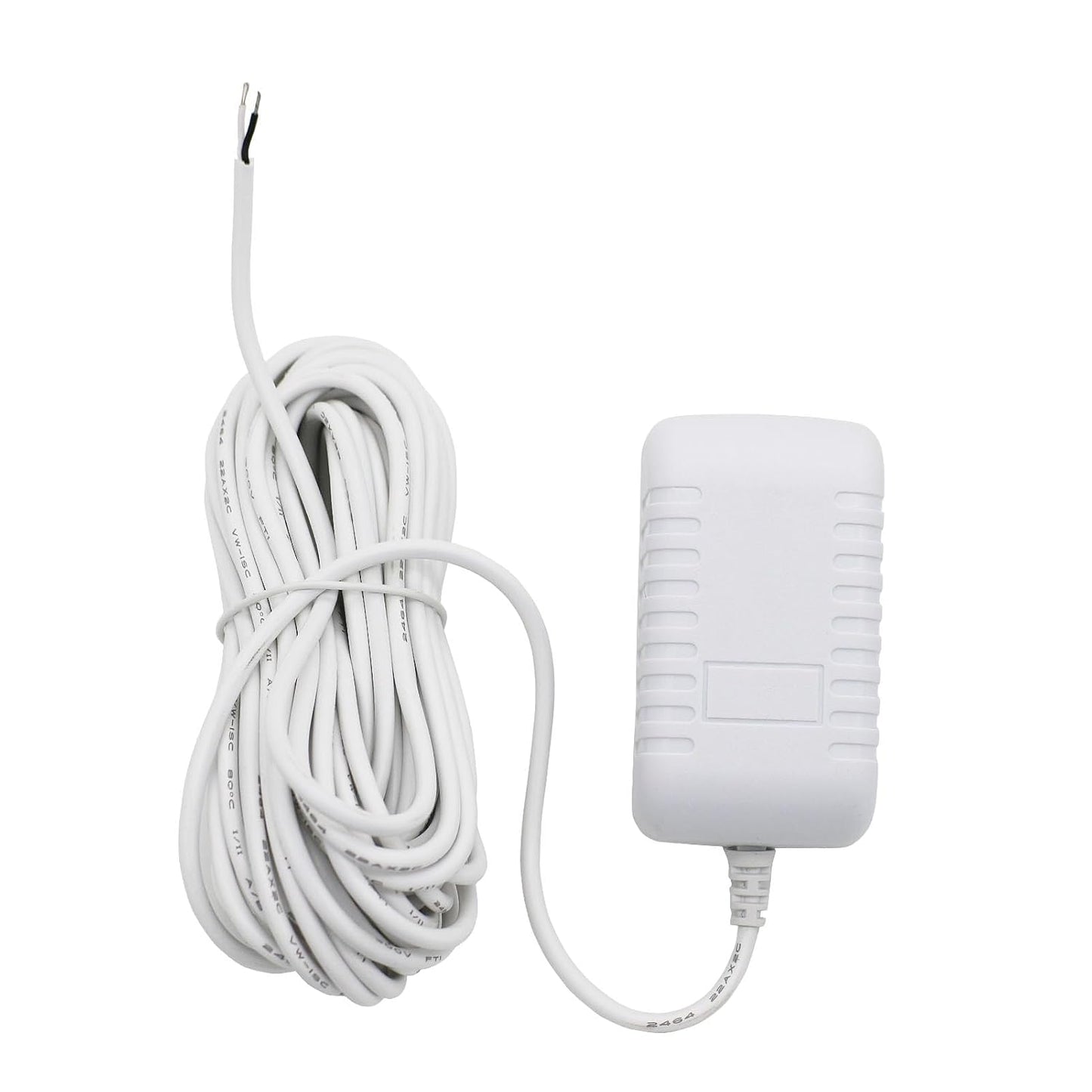 C Wire Adapter for Amazon Smart Thermostat, Fit for Honeywell Nest, Ring/Wyze Video Doorbell, 24V Transformer Power Supply Cord 26 FT, with Nail Clips