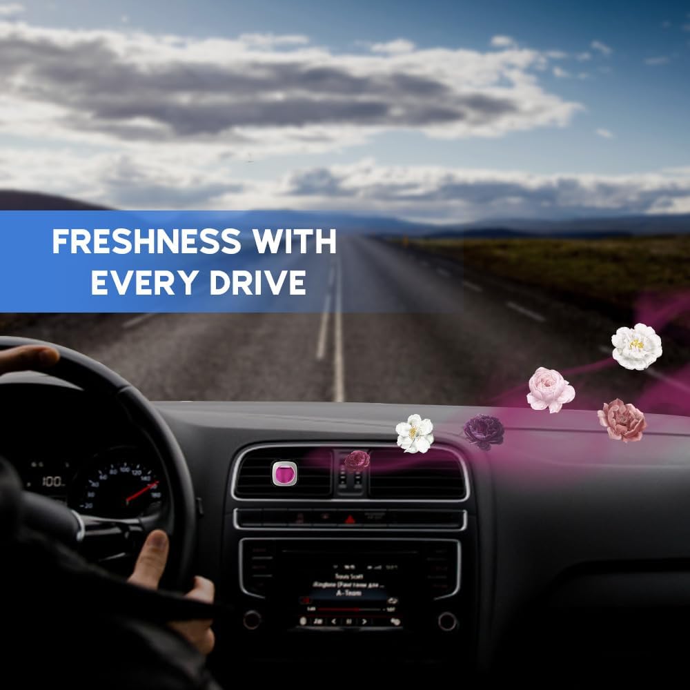 Air Jungles New Car Scent Car Air Freshener Clip, 6 Car Freshener Vent Clips, 4ml Each, Long Lasting Air Freshener for Car, Up to 180 Days Car Refresher Odor Eliminator