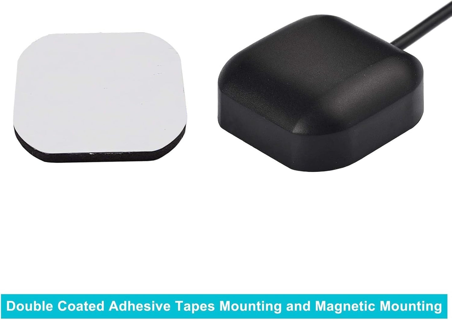 Bingfu Vehicle GPS Navigation Antenna Active GPS Antenna with Fakra C Right Angle Connector Compatible with Car Truck GPS Navigation Receiver System Factory DVD Stereo Head Unit