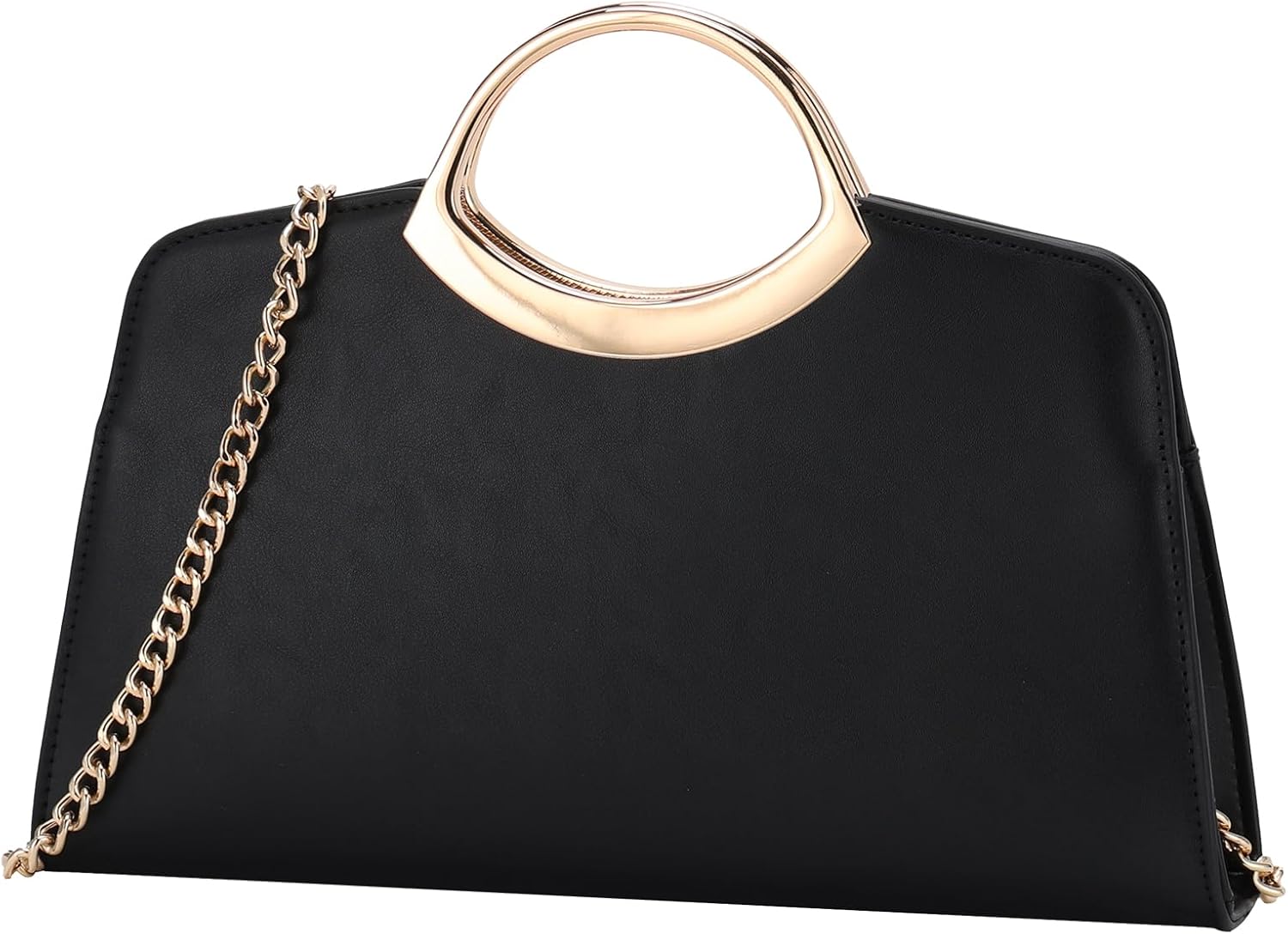 KASQO Clutch Purse for Women,Fashion Vegan Leather Evening Bag Formal Handbag Crossbody Bag for Party Wedding Cocktail Prom - PuriLite