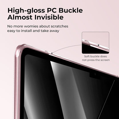 EooCoo Case Compatible with MacBook Air 13 inch M4 M3 M2 2025-2022 A3240 A3113 A2681, 13.6" Hard Case Cover & TPU Keyboard Skin & Screen Protector for Laptop Air 13.6 inch - Crystal Clear
