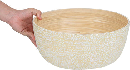 Restaurantware-Bambuddha 15 Ounce Small Salad Bowl, 1 Heavy-Duty Round Salad Bowl - Sustainable, Reusable, Black Bamboo Serving Dish, for Serving Salads, Fruits, and Appetizers