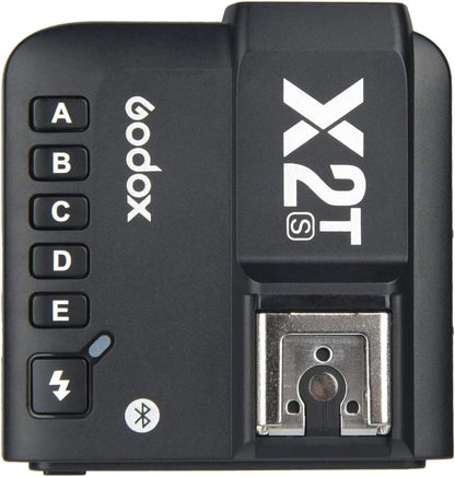 Godox X2T-S TTL Wireless Flash Trigger for Sony Bluetooth Connection Supports iOS/Android App Contoller, 1/8000s HSS, TCM Function,Relocated Control-Wheel,New AF Assist Light