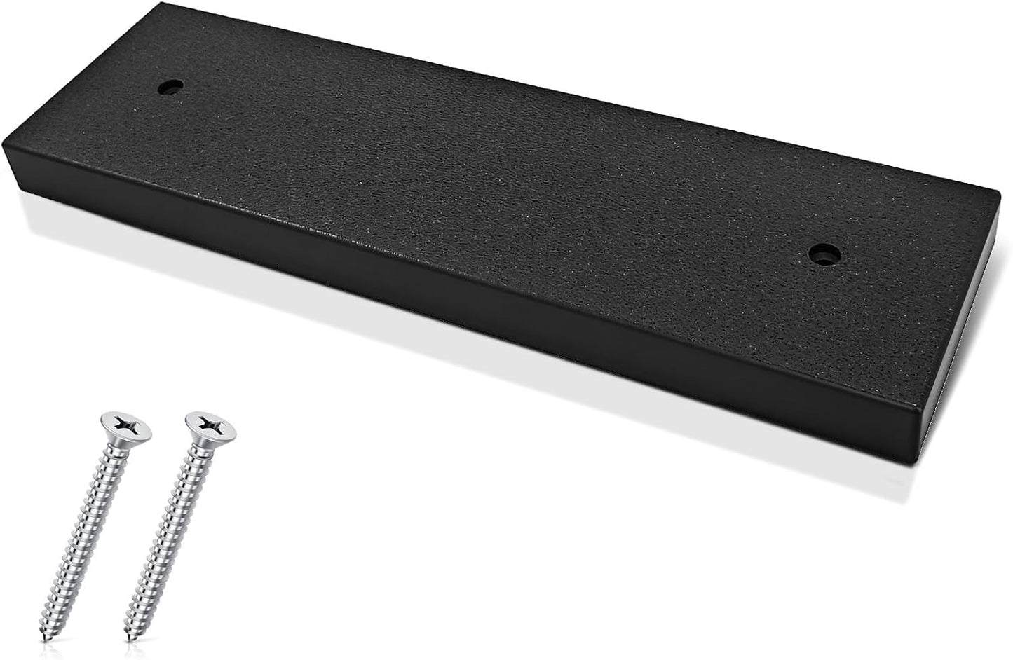Transducer Mounting Board, Boat Transom Mounting Plate for Fish Finders & Transducers, 12" X 3.5" X 3/4", Transducer Mount Block Hardware Kit, Universal, Marine-Grade, Black, 1 Pack