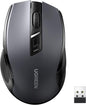 UGREEN Wireless and Ergonomic Mouse, 2.4G with 49Ft Connection, 4000 DPI 6 Buttons Auto-Sleep Mode, Compatible with Laptop PC Mac Computer Chromebook MacBook, Dark Grey