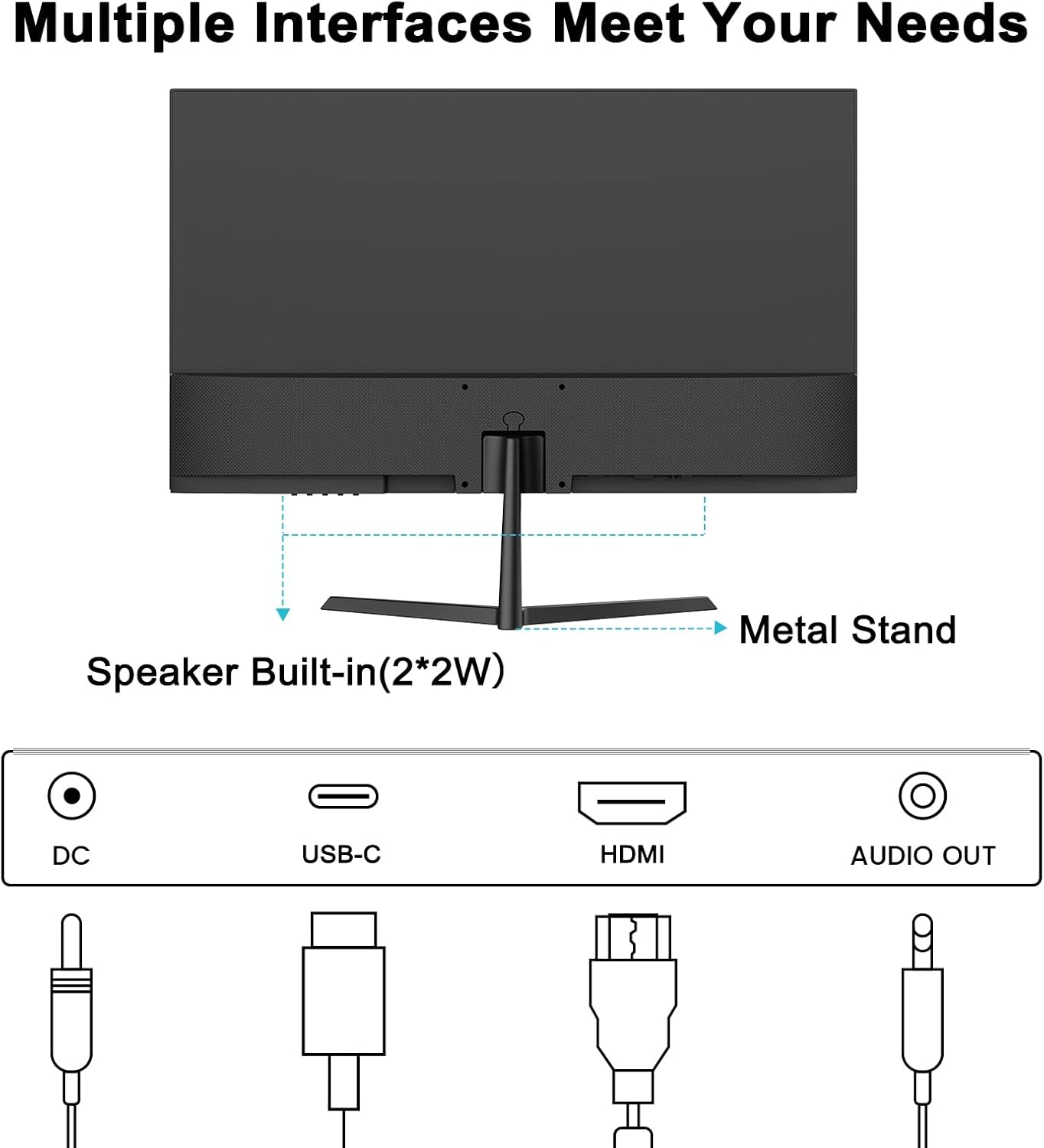 SANSUI 32 Inch Curved 240Hz Gaming Monitor with Speakers, High Refresh Rate FHD 1080P Gaming PC Monitor Curved 1500R, 1ms(MPRT), HDR, HDMI DP, Metal Stand, VESA Compatible (ES-G32C3F DP Cable Incl.)