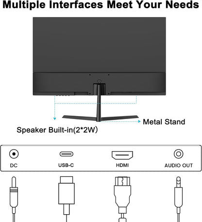 SANSUI 32 Inch Curved 240Hz Gaming Monitor with Speakers, High Refresh Rate FHD 1080P Gaming PC Monitor Curved 1500R, 1ms(MPRT), HDR, HDMI DP, Metal Stand, VESA Compatible (ES-G32C3F DP Cable Incl.)