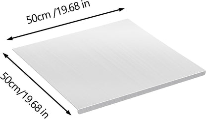 Stainless Steel Cutting Board with Lip 20”x 20”Heavy Duty Baking Cutting Chopping Boards Large Metal Cutting Board Over Sink for Kitchen Meat Vegetables Fruits Bread and Baking