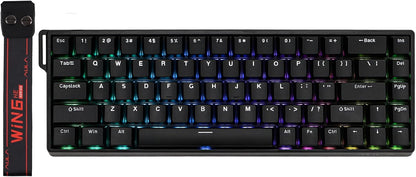 65 Percent Magnetic Hall Effect Keyboard Adjustable Actuation Wired RGB Compact Keyboard 8000Hz Polling Rate - PuriLite