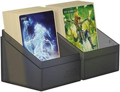 Ultimate Guard Boulder 100+ Classic, Deck Case for 100 Double-Sleeved TCG Cards, Onyx, Secure & Durable Storage for Trading Card Games, Soft-Touch Finish