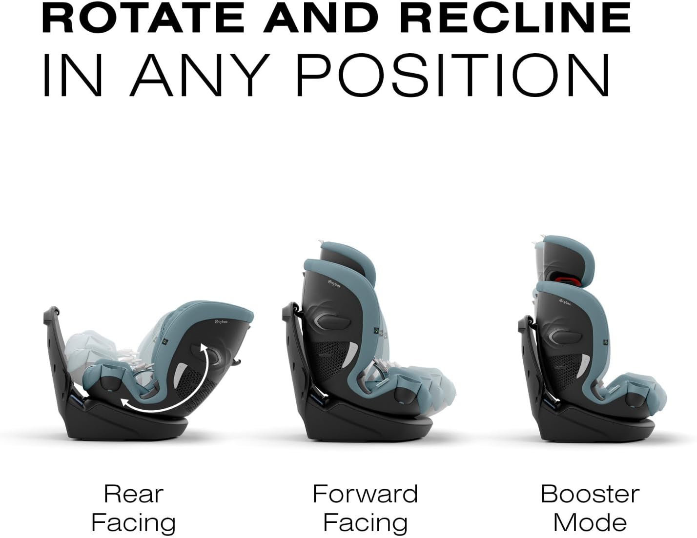 Cybex Callisto G 360 Rotating All-in-One Car Seat, Easy Install, 4-120 lbs