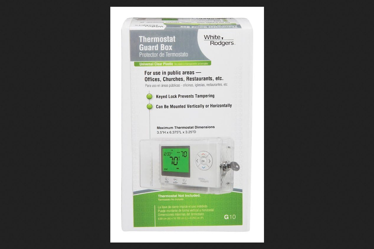 Emerson G10 Universal Locking Thermostat Guard, Clear