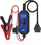 MR CARTOOL OBD2 Car Memory Saver Cable with Voltage and Current Display, Vehicle Emergency Power Supply Cable 12V withAuto Leakage Detection,2 Alligator Clips&3A Fuse