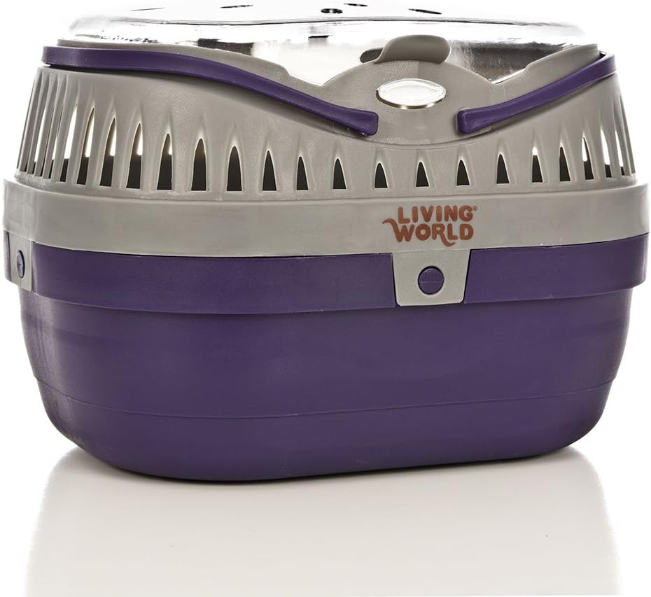 Living World 60888 Pet Carrier, Red/Grey, Large