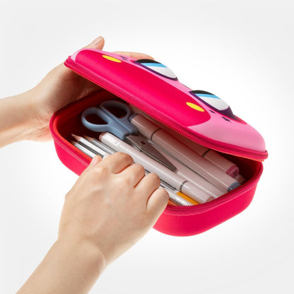 ZIPIT Beast Pencil Box for Kids | Pencil Case for School | Organizer Pencil Bag | Large Capacity Pencil Pouch (Red)