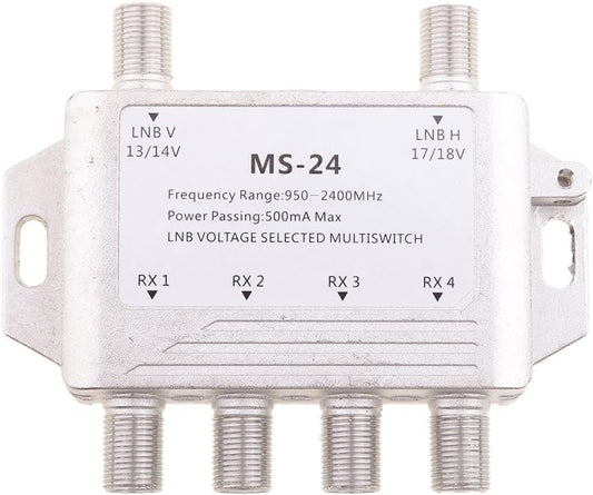 2x4 FTA TV LNB Switch 2 LNB 4 Receiver - PuriLite