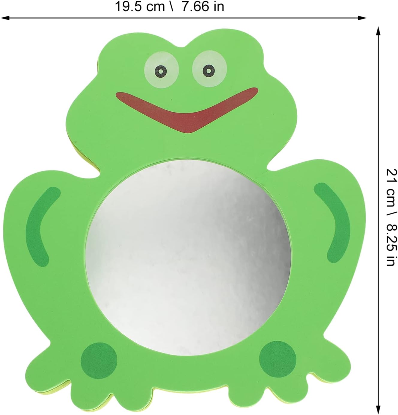 3 Pcs Toys Frog-Shape Bath Toys Cartoon Mirror Toy Mirror Bath Toy Mirror Showering Toy Baby Infants Kids Toddlers