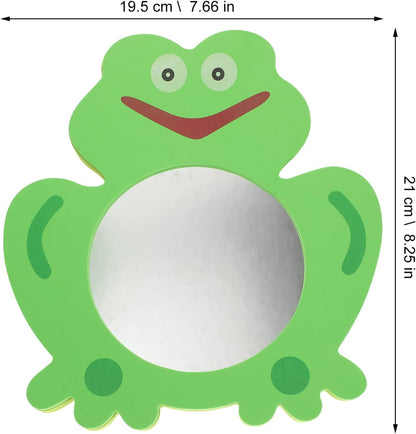 3 Pcs Toys Frog-Shape Bath Toys Cartoon Mirror Toy Mirror Bath Toy Mirror Showering Toy Baby Infants Kids Toddlers