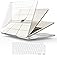 EooCoo Case Compatible with MacBook Air 13 inch M4 M3 M2 2025-2022 A3240 A3113 A2681, 13.6" Hard Case Cover & TPU Keyboard Skin & Screen Protector for Laptop Air 13.6 inch - Crystal Clear