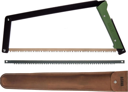 AGAWA BOREAL21 Tripper Kit, 21" Folding Saw, Dual Blades, Nylon Case, Green