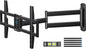 Pipishell Full-Motion Long-Arm TV Wall Mount for 32-75 Inch TVs up to 100 lbs, Wall Mount TV Bracket with 32.37” Extension, Swivel & Tilt, Space-Saving Corner TV Mount, Max VESA 600x400mm, PILF18 - PuriLite