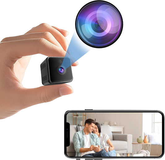 OBEST Mini Camera 1080P HD, Wireless Home Indoor Outdoor Security Camera, Small Nanny Cam House Office Cameras Mobile Phone APP Remote, Long Battery Life with Motion Detector and Night Vision