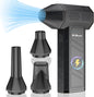 Compressed Air Duster, 180000RPM Electric Air Duster, Rechargeable Cordless Air Blower with 3-Gear Turbo Fan, Canned Air Alternative for Keyboard, PC, Computer, Car, Home & Outdoor Use