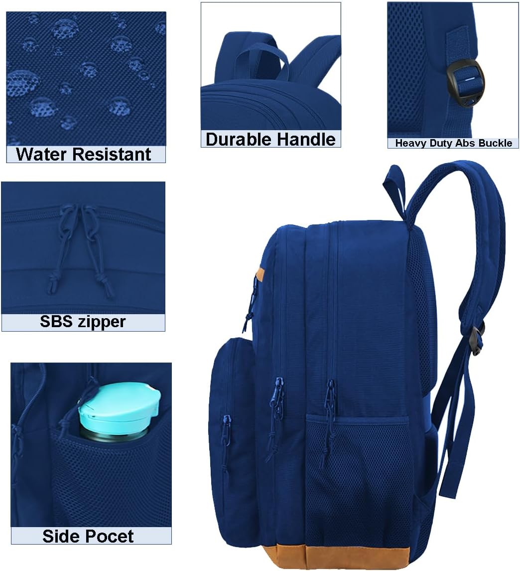 KEOFID classic carry-on travel backpack for men and women, Anti theft laptop backpack with USB charging port, large backpack for college(dark black）