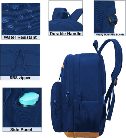 KEOFID classic carry-on travel backpack for men and women, Anti theft laptop backpack with USB charging port, large backpack for college(dark black）