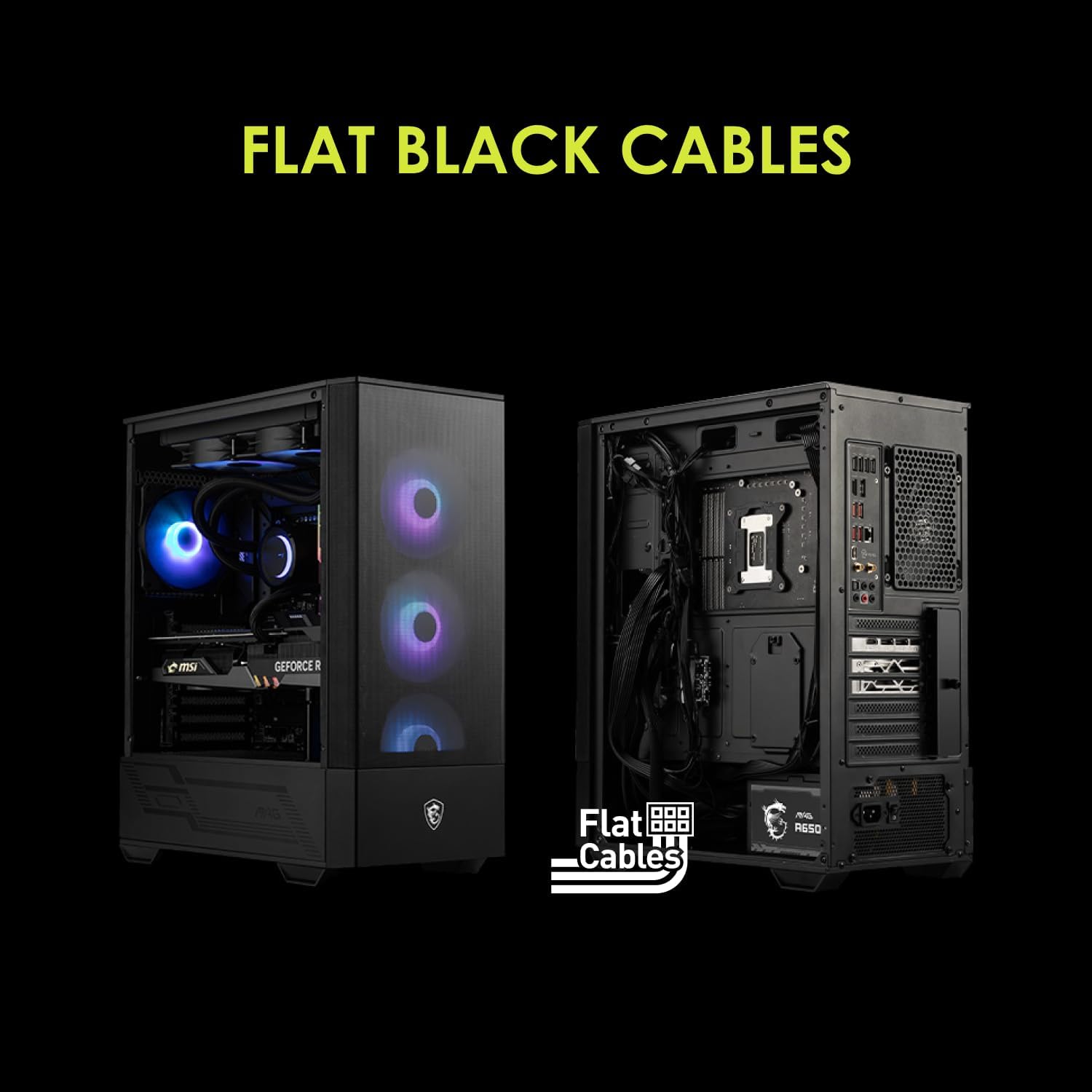 MSI MAG A750GL PCIE 5 Gaming Power Supply - Full Modular - 80 Plus Gold Certified 750W - Compact Size - ATX PSU - PuriLite