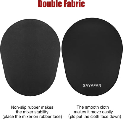 SAYAFAN Stand Mixer Slider Mat, Mixer Mover Sliding Mat for KitchenAid Professional 5/6/7/8 Qt Bowl-Lift Stand Mixer (for Bowl-Lift 5-8Qt, Black)