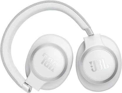 JBL Live 770NC - Wireless Over-Ear Headphones with True Adaptive Noise Cancelling with Smart Ambient, Up to 65 Hours of Battery Life, Comfort-fit Fabric Headband & Carrying Pouch (Black)