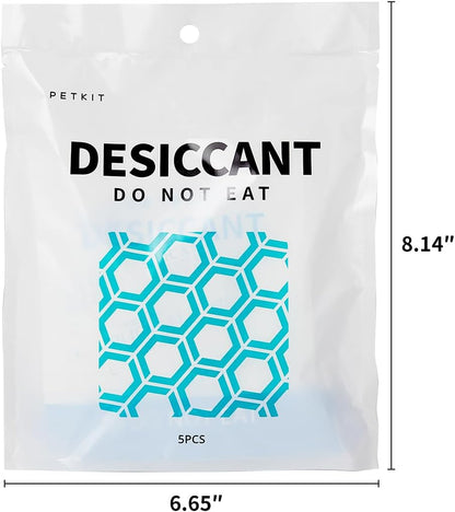 PETKIT Replaced Desiccant Bags for All Automatic Cat Dog Feeders -5 Packs, Pet Feeder Replaced Desiccant, Fresh Keeping