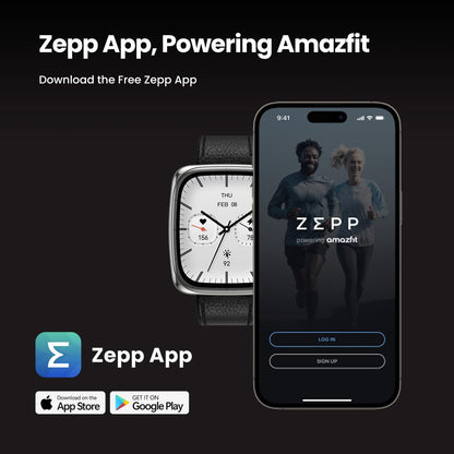 Amazfit Active 2 Smart Watch 1.75" AMOLED Display, Offline Maps with GPS, 10 Day Battery, 160+ Sport Modes, Water Resistant, Heart Rate & Sleep Fitness Tracker for Android & iPhone, Black Leather