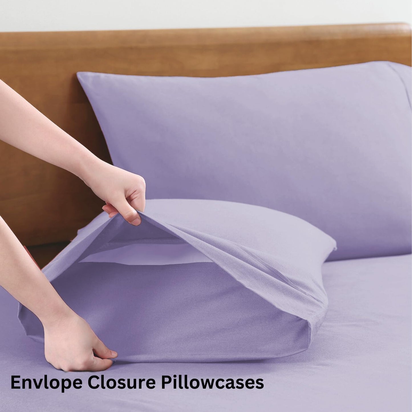 Lane Linen 100% Organic Cotton Queen Sheet Set, 4-Piece Percale Bed Sheets for Queen Bed - Soft, Breathable, Hypoallergenic, Deep Pocket Fits Mattress Up to 15" Deep, Hotel Quality Sheets - White