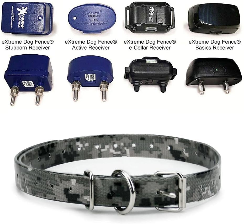 Orange Heavy-Duty 3/4" Waterproof and Odor Proof TPU Replacement Dog Collar Strap for Bark, Shock, Training and Electric Dog Fence Receiver Collars