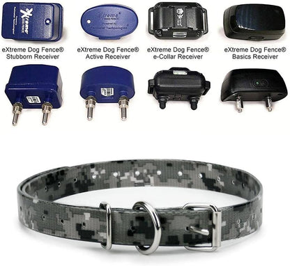 Orange Heavy-Duty 3/4" Waterproof and Odor Proof TPU Replacement Dog Collar Strap for Bark, Shock, Training and Electric Dog Fence Receiver Collars