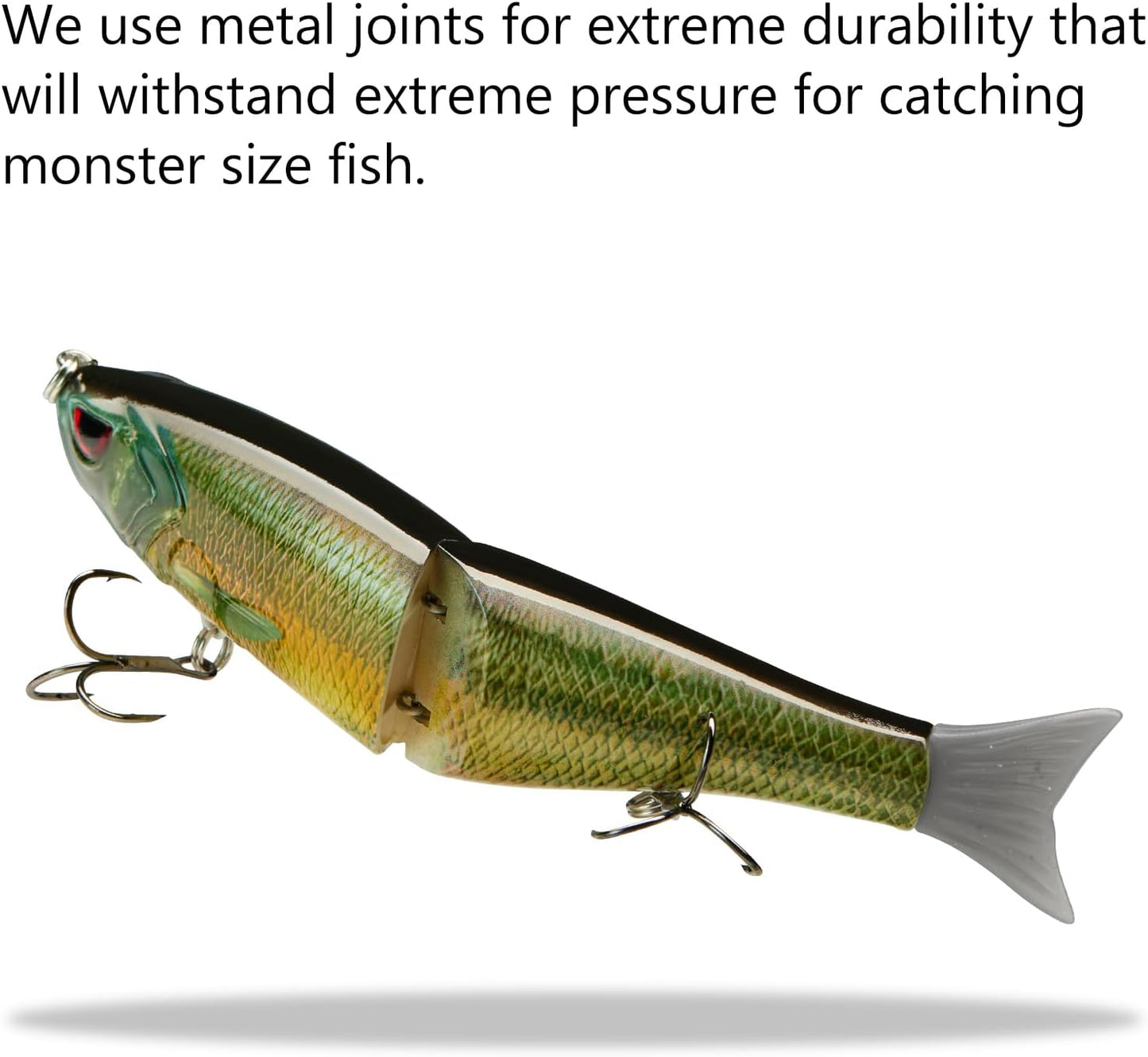 Bassdash SwimShad Glide Baits Jointed Swimbait Bass Pike Salmon Trout Muskie Fishing Lure
