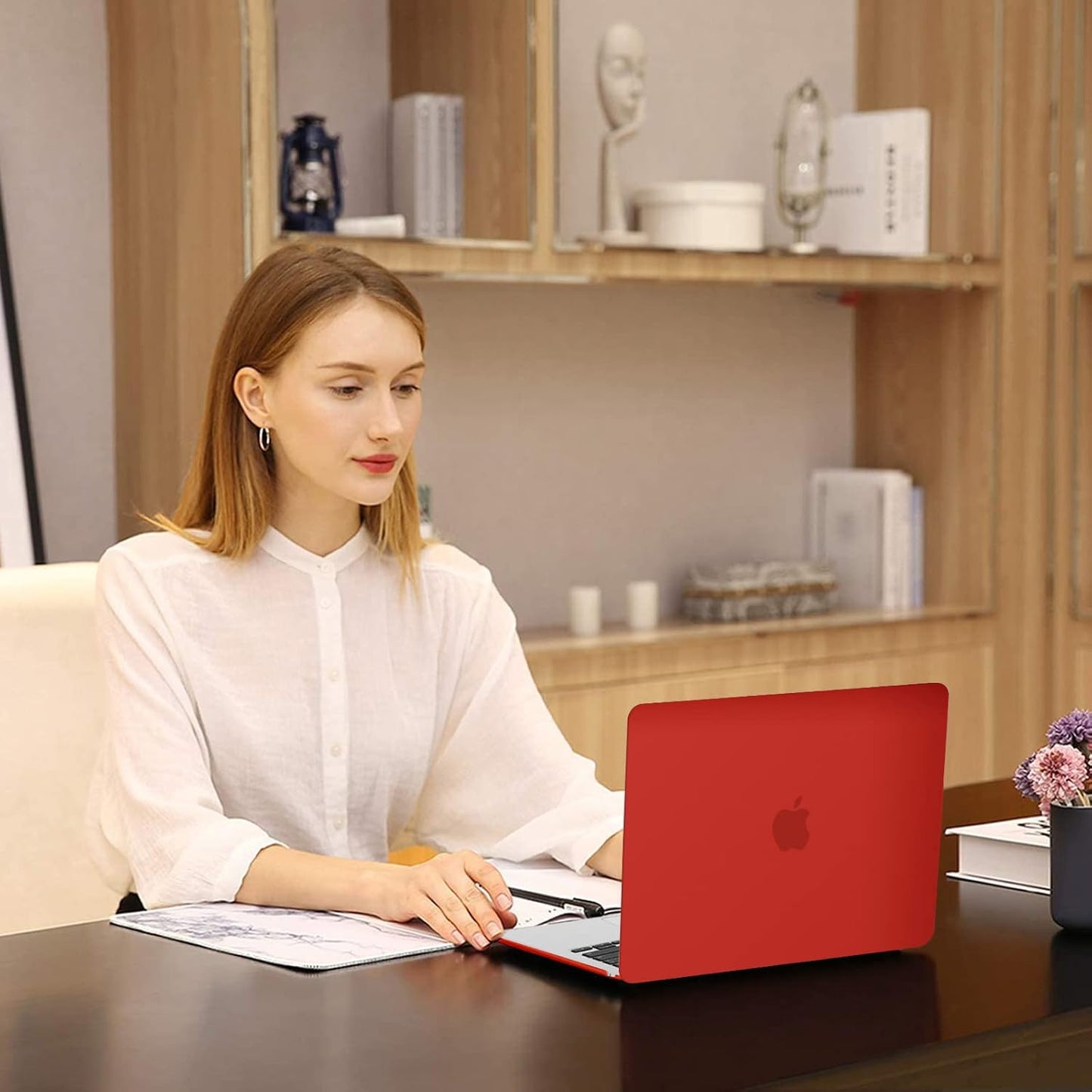 MOSISO Compatible with MacBook Air 13 inch Case 2025 2024 2023 2022 M4 A3240 M3 A3113 M2 A2681, Plastic Hard Shell&Keyboard Cover&Screen Film&Pouch for MacBook Air 13.6 inch Case, Crystal Clear