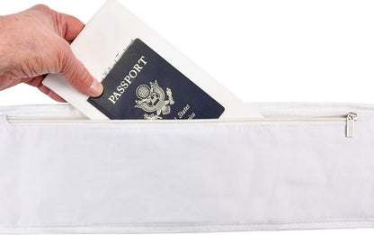 Purilite Select Ihram Belt for Hajj and Umrah – Adjustable Size with Front Pockets and Zippered Compartments