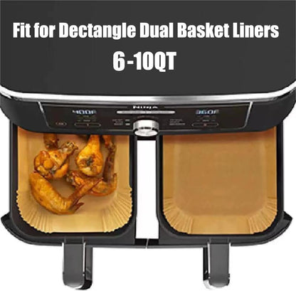 7.5 Inch Air Fryer Parchment Paper Liners Square,150 Pcs Non-Stick &Oil-Proof Air Fryer Liners Disposable for 2-5 QT Frying,Baking,Roast