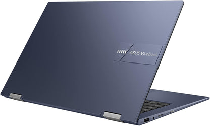 Asus VivoBook Go 14 Flip Thin and Light 2-in-1 Laptop, 14” HD Touch Display, Intel Celeron, 4GB RAM, 128GB eMMC, Windows 11 Home in S Mode + Microsoft 365 Personal 1-Year, J1401KA-AS01-CA
