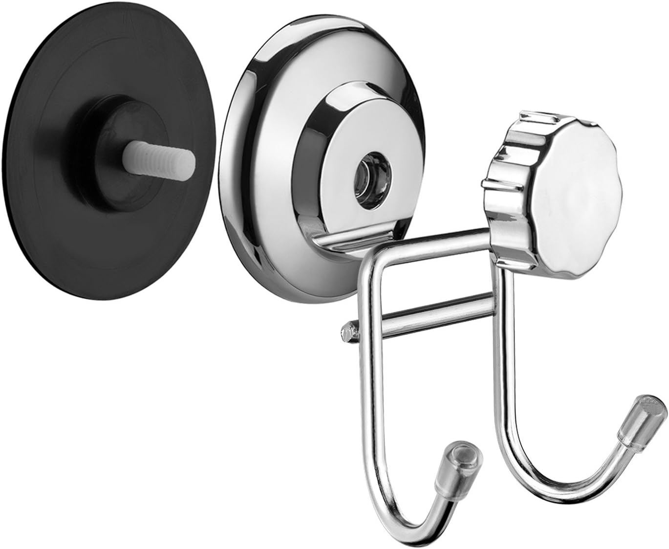 SANNO Vacumn Suction cups Shower Caddy Soap Dish Double Bath Hook-Bath Organizer Kitchen Storage Basket for Shampoo, Conditioner, Soap- Anti Rust stainless steel (set of 3)