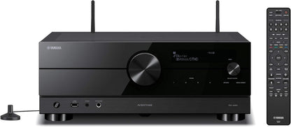 Yamaha RX-A2A AVENTAGE Home Theatre Receiver, 7.2 Channel, 4K/120Hz and Dolby Atmos Capable, Built-in USB Port with WiFi, MusicCast and Amazon Alexa Capable