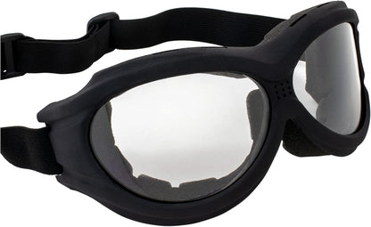 Birdz Eyewear - The Buzzard - Padded Motorcycle Riding Goggle Fits Over Glasses