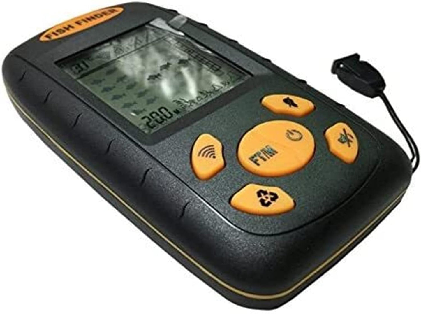 New Sonar Fish Finder Fishing Depth Sonar Sensor Alarm Transduce for Pontoon Boats Lake Rail