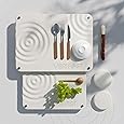 Natureva Home - Stone Dish Drying Mat | Super Absorbent, Quick Dry | Diatomite Mats for Kitchen Counter | Made of Natural Diatomaceous Earth | Absorbing Water Instantly | Design Tide | Colour Graphite